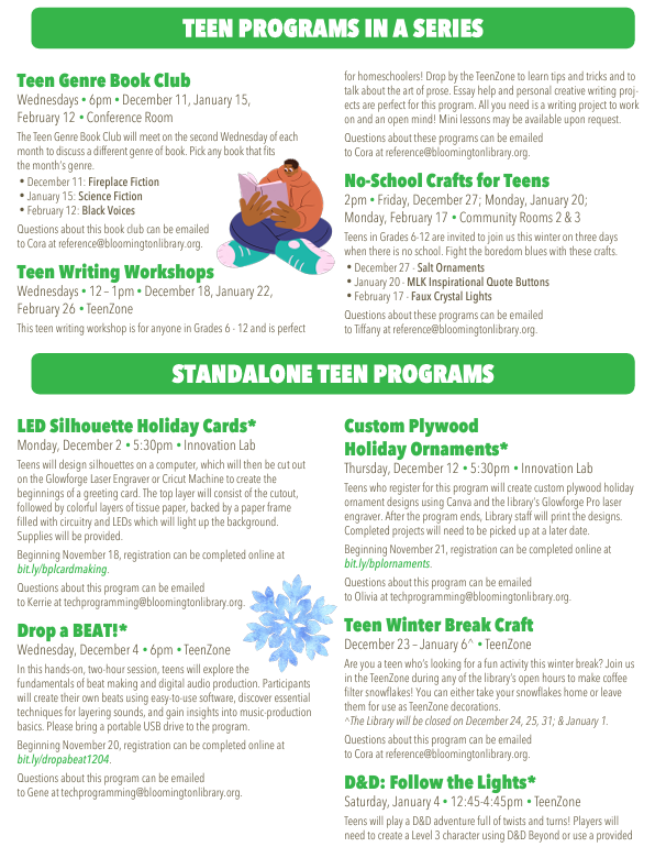 Program Guide Bloomington Public Library